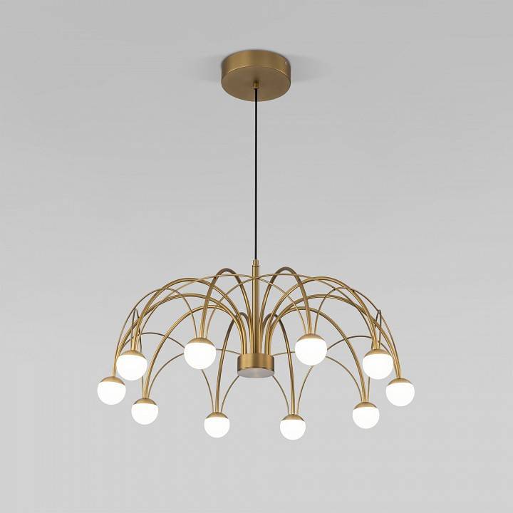 Люстра на штанге Eurosvet Ragno 90030/10 LED золото