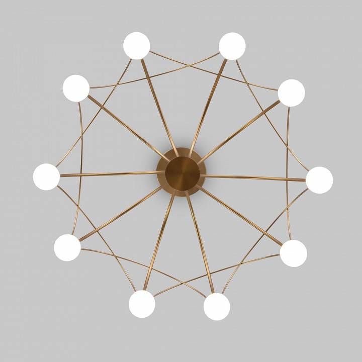 Люстра на штанге Eurosvet Ragno 90030/10 LED золото