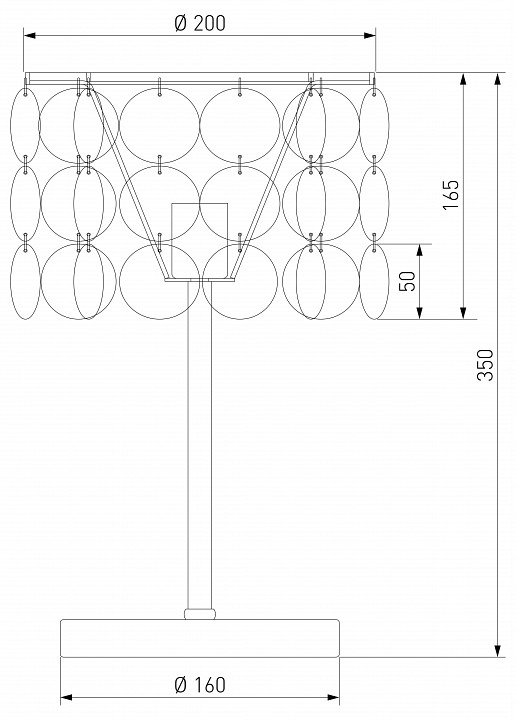 Настольная лампа декоративная Eurosvet Sandra 208101
