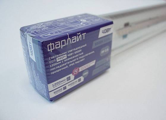 Светильник светодиодный пылевлагозащищенный Farlight ССП PROFI 36 Вт 6500 К IP65 FAR002074
