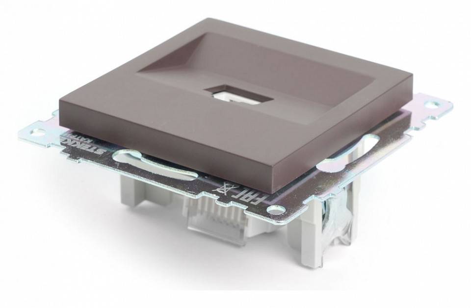 Розетка Ethernet RJ-45 без рамки Stekker Катрин 49023