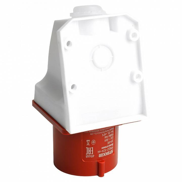 Вилка угловая 3P+PE Stekker ST 49448