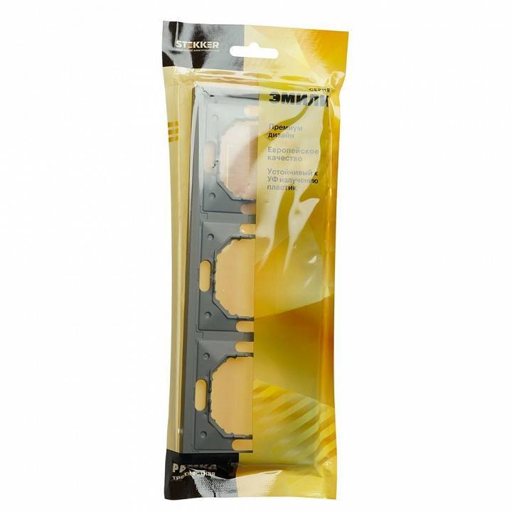 Рамка на 3 поста Stekker Эмили 49964