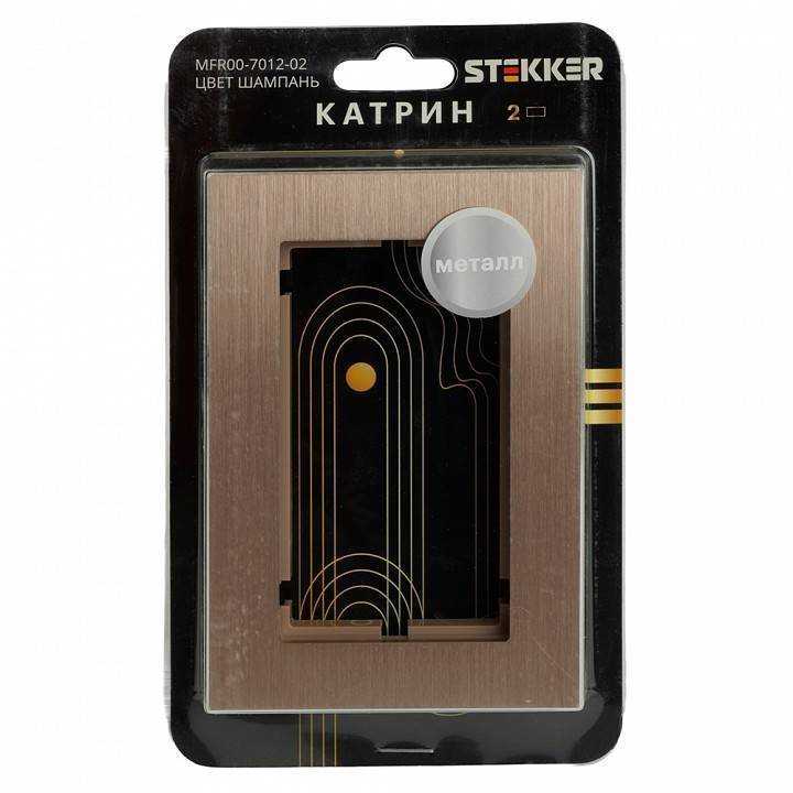 Рамка для двойной розетки Stekker Катрин 50030