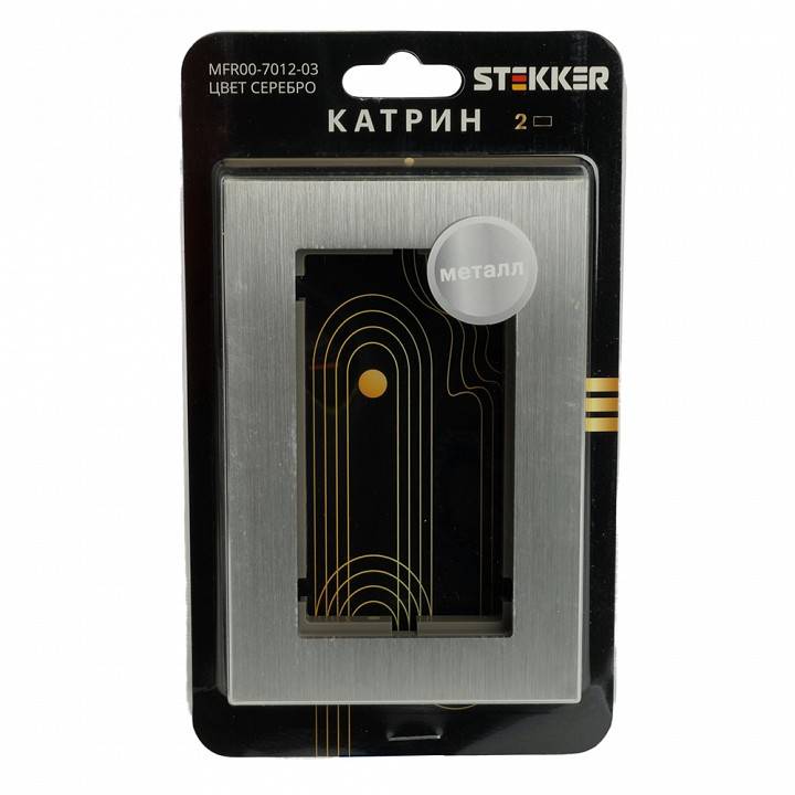 Рамка для двойной розетки Stekker Катрин 50031