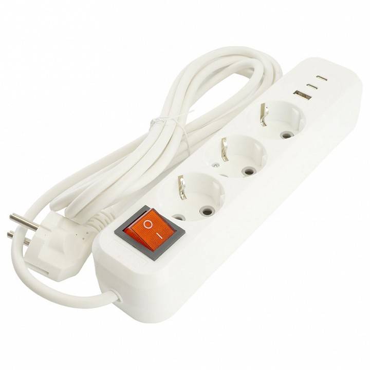 Удлинитель с выключателем Stekker Home 50138