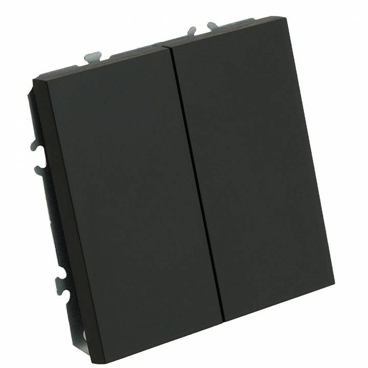 Выключатель двухклавишный без рамки Stekker Эмили 50167