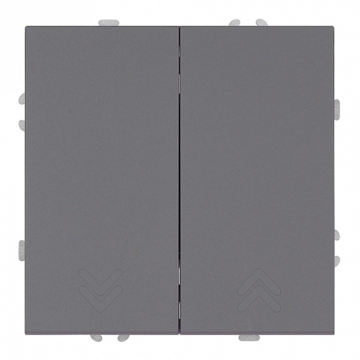 Переключатель двухклавишный без рамки Stekker Эмили 50241