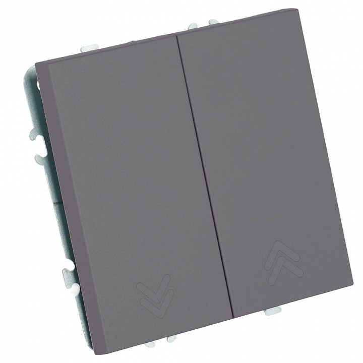 Переключатель двухклавишный без рамки Stekker Эмили 50241