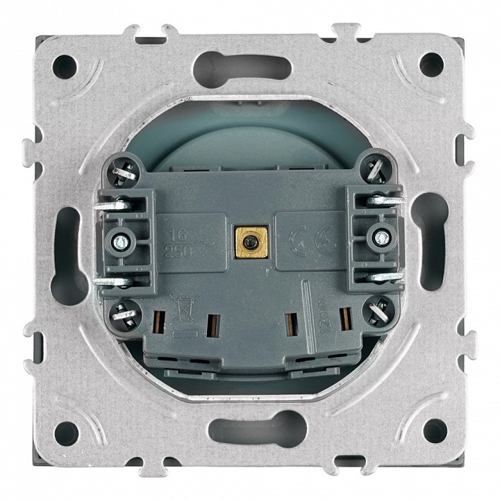 Розетка без заземления и со шторкой, без рамки Stekker Эмили 50242