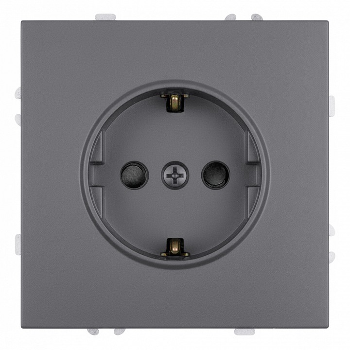 Розетка с заземлением и со шторкой, без рамки Stekker Эмили 50243