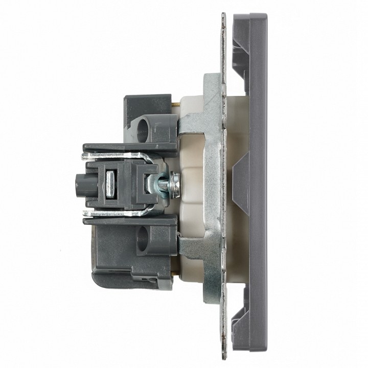 Розетка с заземлением и со шторкой, без рамки Stekker Эмили 50243