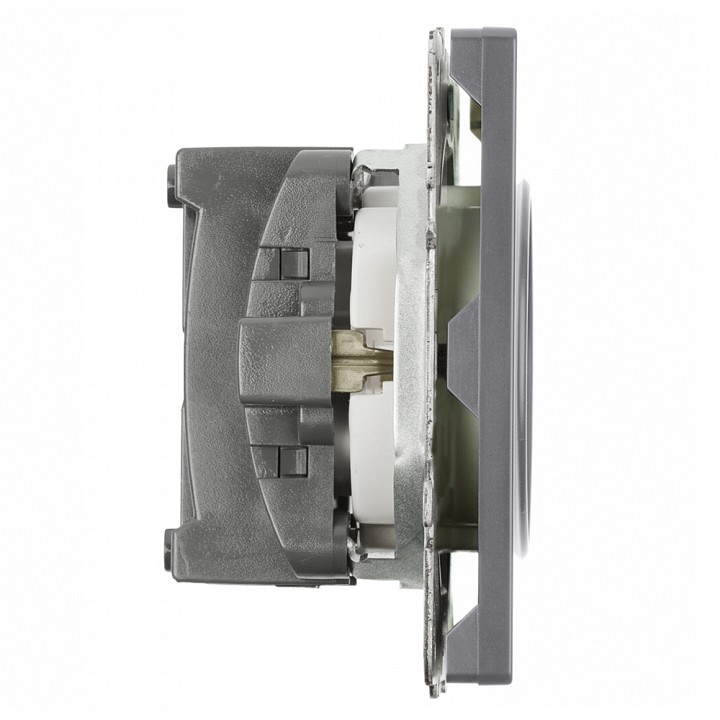 Розетка с заземлением и со шторкой, без рамки Stekker Эмили 50243