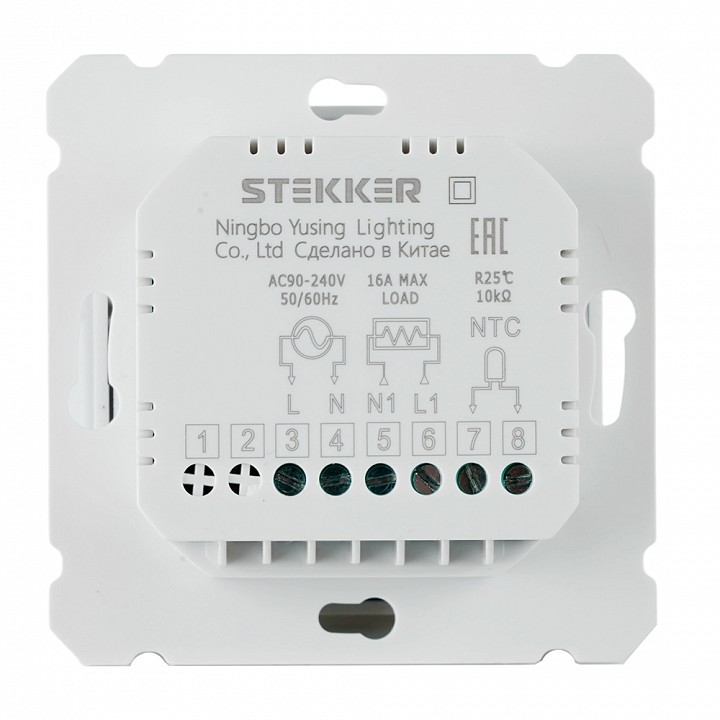 Терморегулятор для теплого пола с функцией Wi-Fi Stekker Катрин 50374