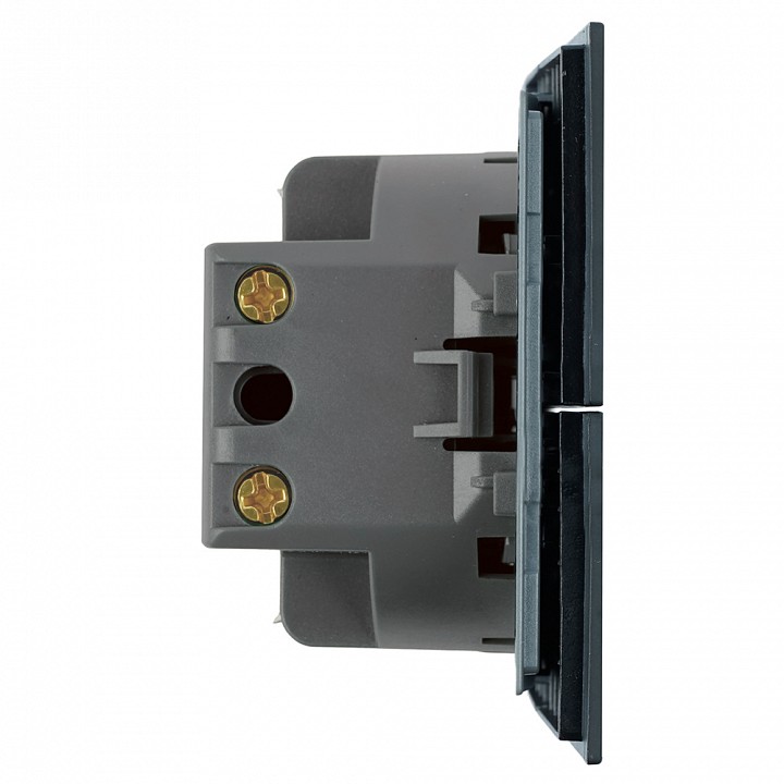 Выключатель двухклавишный с подсветкой без рамки Stekker Мия 50446