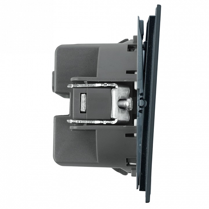 Выключатель двухклавишный с подсветкой без рамки Stekker Мия 50446