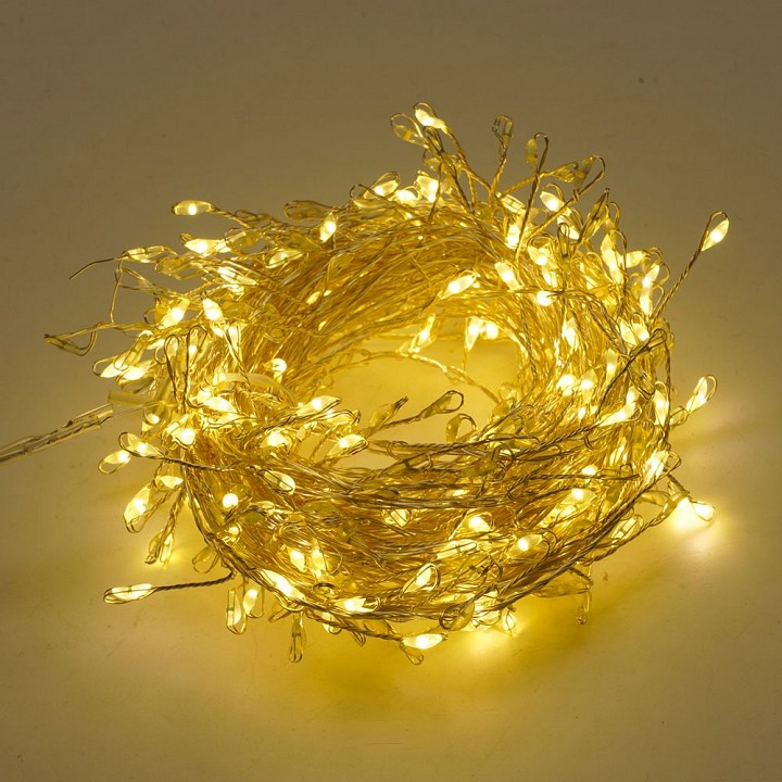 Гирлянда Нить Feron CL584 Роса теплый белый 2 м на батарейках IP20 51447