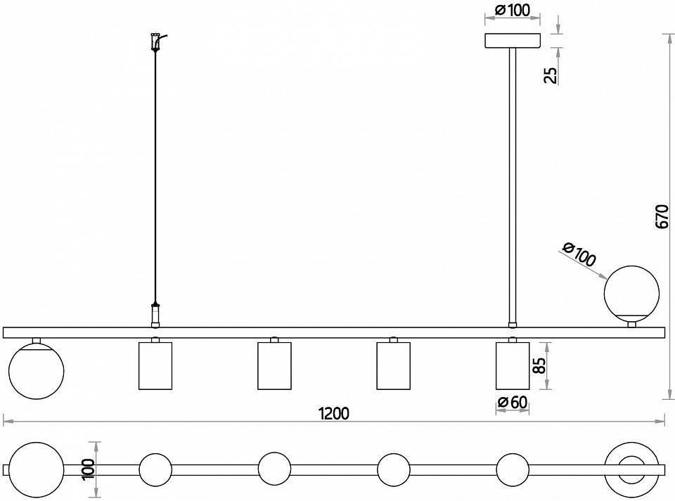 Люстра подвесная Favourite Frigus 4040-6P