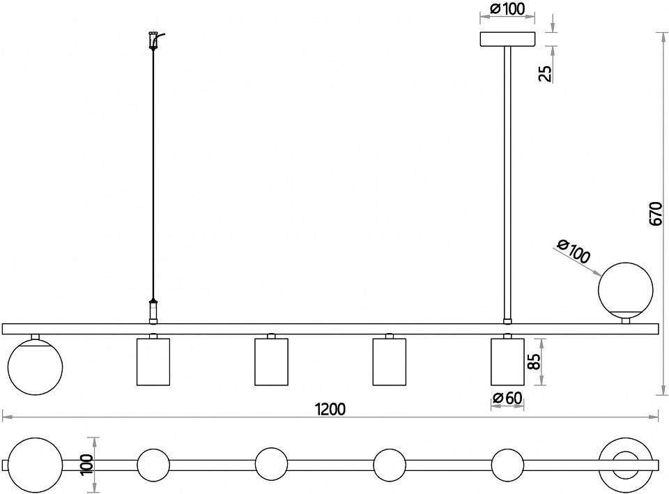 Люстра подвесная Favourite Frigus 4041-6P