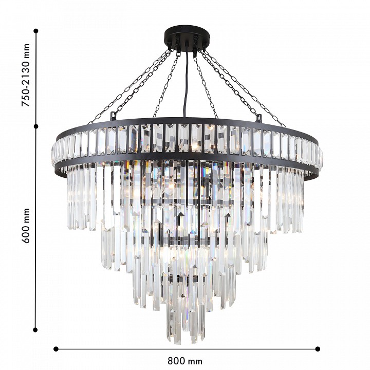 Подвесная люстра Favourite Preston 4731-19P