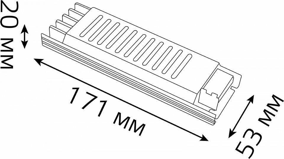 Блок питания Gauss 12V 60W IP20 202001060