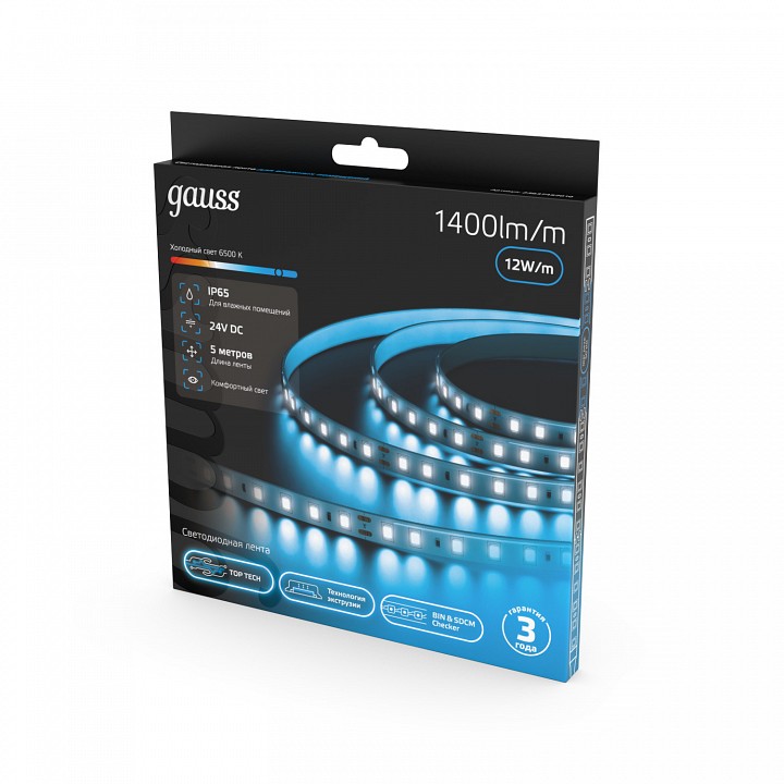 Лента светодиодная Gauss  23637452010