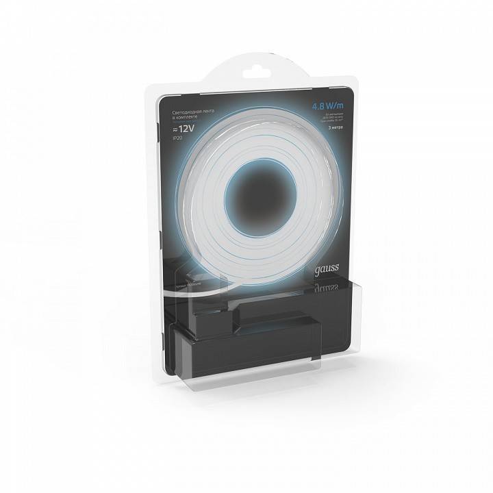 Комплект светодиодной ленты Gauss 2835/60-SMD 5 м 12В 4000К IP20 312000248