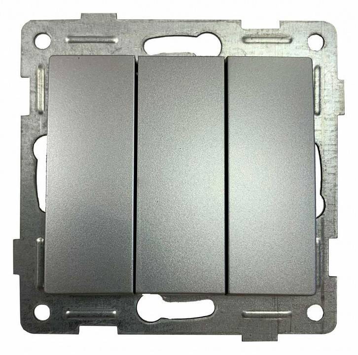 Выключатель трехклавишный без рамки Gusi Electric BRAVO С10В3-004