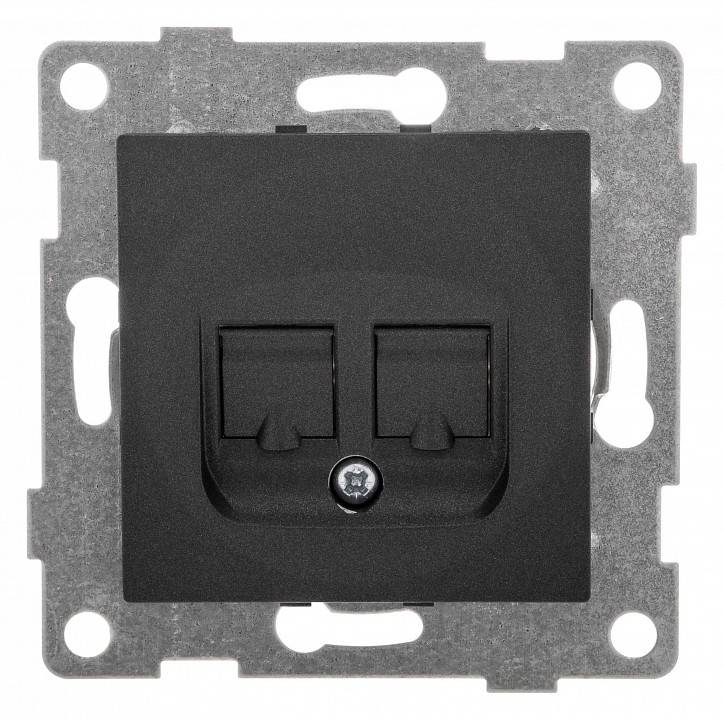 Розетка двойная RJ-12 и Ethernet RJ-45, без рамки Gusi Electric UGRA С11КТ-010