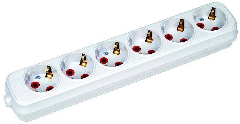 Удлинитель Horoz Electric 6 розеток 3 м без заземления HRZ00001531