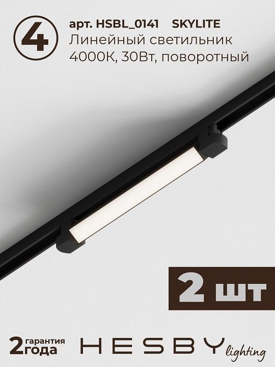 Комплект трековый Hesby Lighting №1 однофазная накладная Skylite HSBL_kompl_S001_NI2B4K