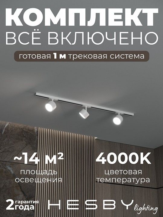Комплект трековый Hesby Lighting Skylite №13 HSBL_kompl_S013_NI1W4K