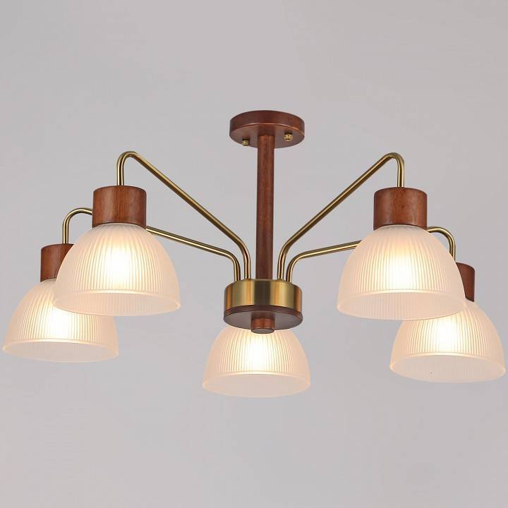 Люстра на штанге ILLUMICO  IL0286-5C-79 BR