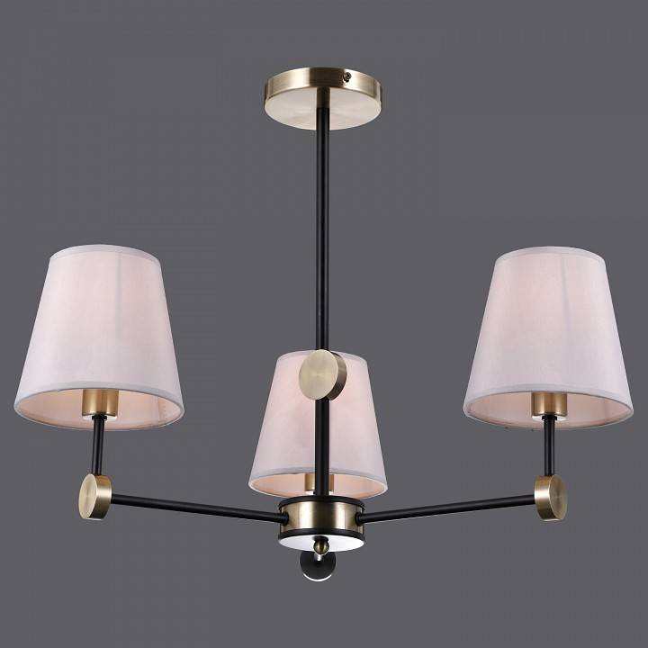 Люстра на штанге ILLUMICO CASTOR IL0394-3CSQ-24 BK AB CASTOR