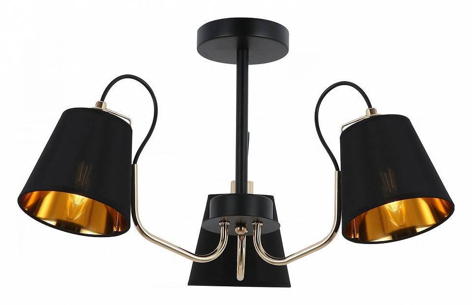 Люстра на штанге ILLUMICO IL6120-3COU-79 BK GD