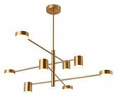 Люстра на штанге ImperiumLoft Led Lighting Gold 8 рожков 40.2701-0