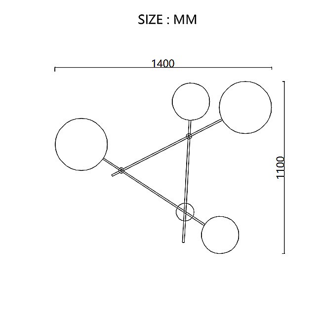 Накладной светильник Imperiumloft Iride Bernhardt DOTS-201
