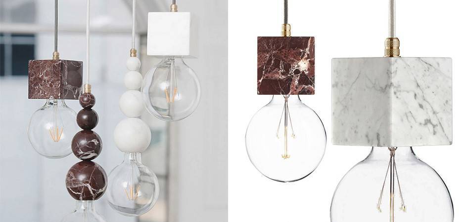 Подвесной светильник ImperiumLoft Marmor Veldi Nero 46.010.RU.15.LT01