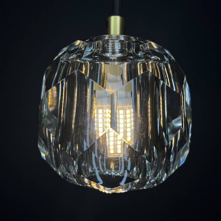 Подвесной светильник ImperiumLoft Boule De Cristal Single Rod Pendant Brass 40.1543