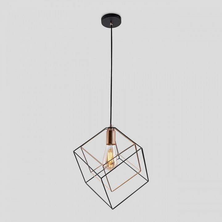 Подвесной светильник Imex MD.0830 MD.0830-1-P BK+FGD