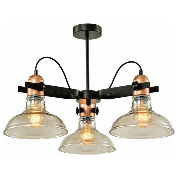 Люстра на штанге Imex Master 3 лампы MD.20552-3-S-BK+AB