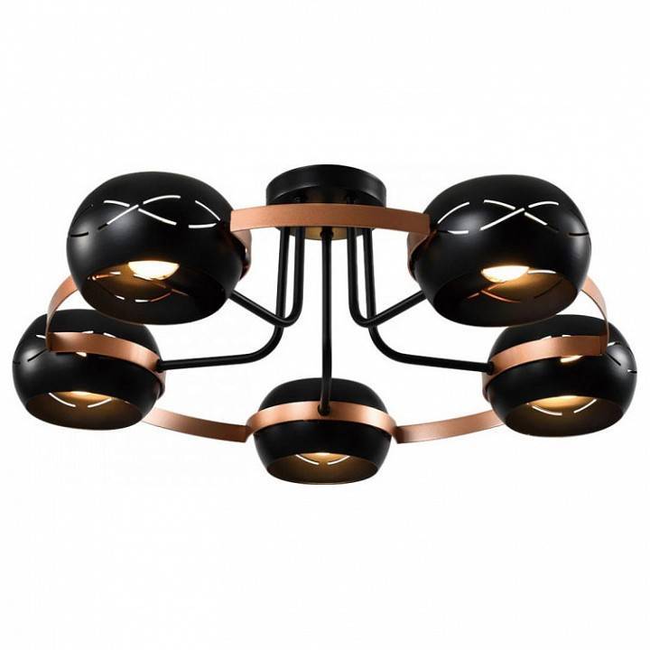 Люстра на штанге Imex Solar 5 ламп MD.21743-5-S-BK+CP