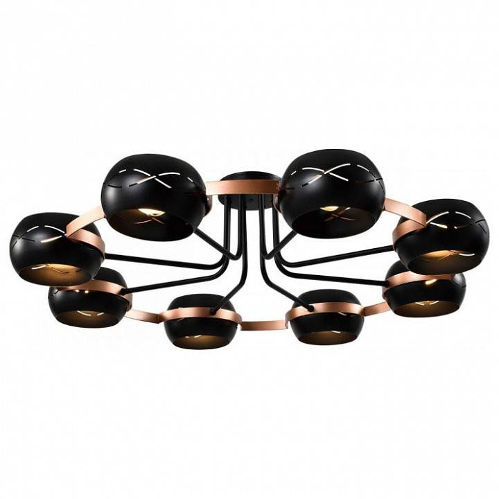 Люстра на штанге Imex Solar 8 ламп MD.21743-8-S-BK+CP