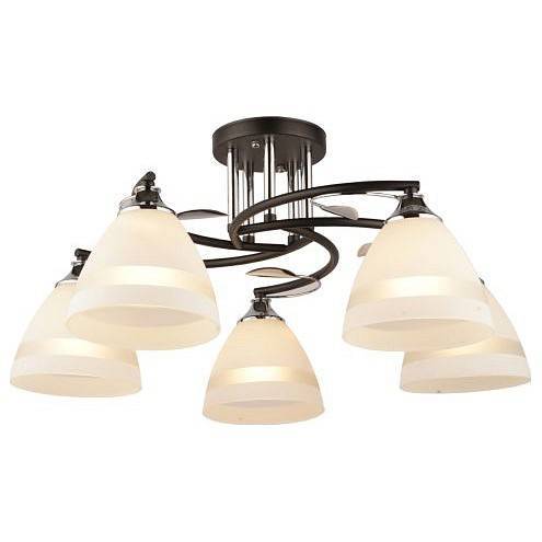 Потолочная люстра Imex 2867 5 ламп MD.2867-5-S BK+CH