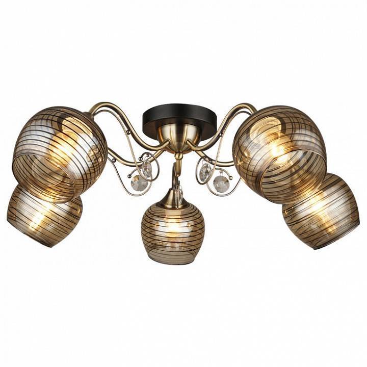 Потолочная люстра Imex MD.4044 5 ламп MD.4044-5-S AB+BK