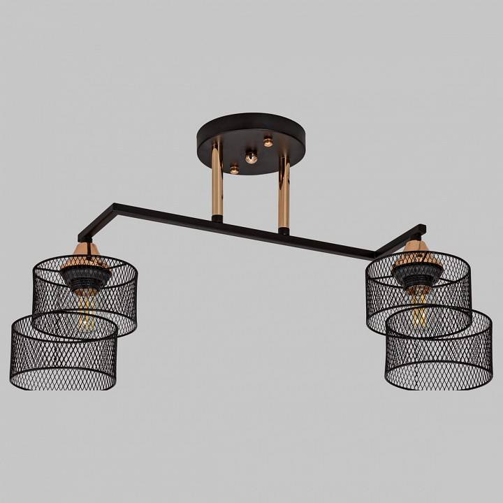 Светильник на штанге Imex MD.4252 2 лампы черный золото MD.4252-2-S-BK+FGD