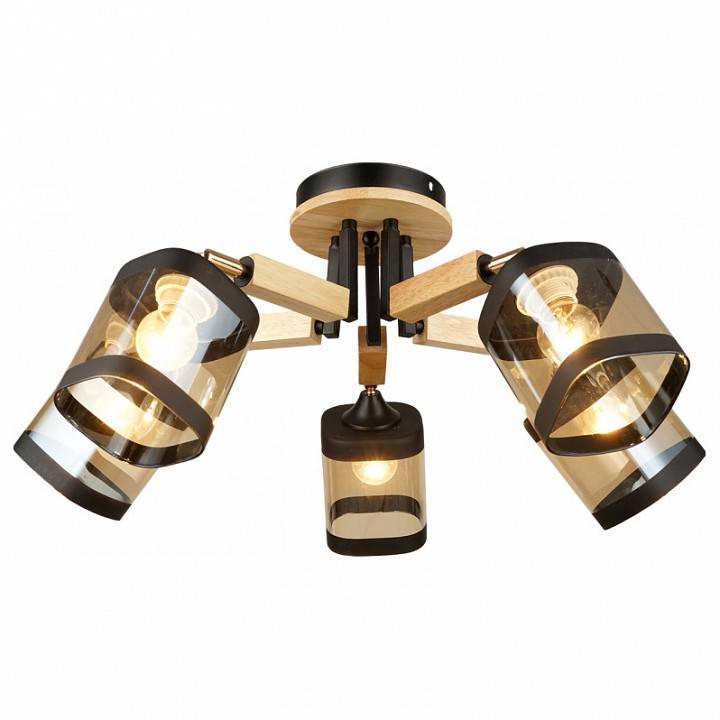 Потолочная люстра Imex MD.4508 5 ламп MD.4508-5-S BK+FGD