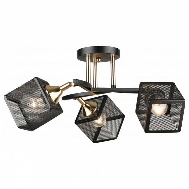 Люстра на штанге Imex MD.5708 3 лампы MD.5708-3-S-BK+FGD