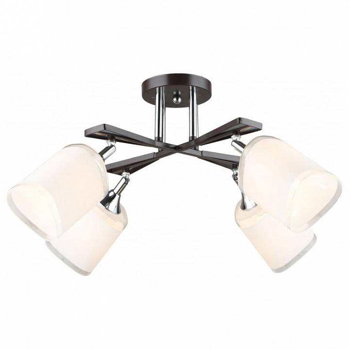 Люстра на штанге Imex MD.5959 4 лампы MD.5959-4-S-COFFEE+CH