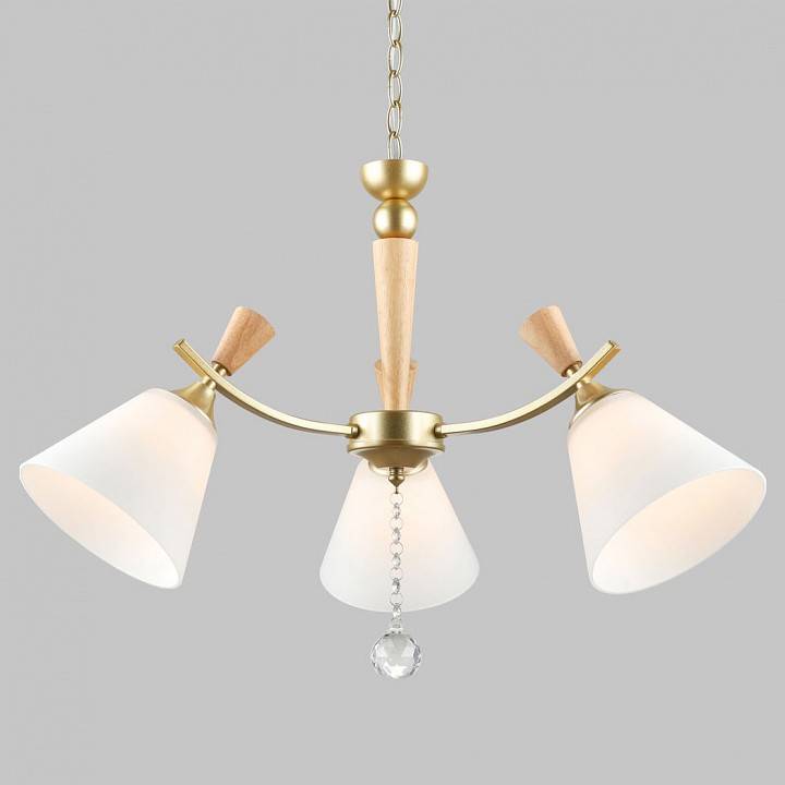 Подвесная люстра Imex MD.6132 MD.6132-3-P-GD+WOOD